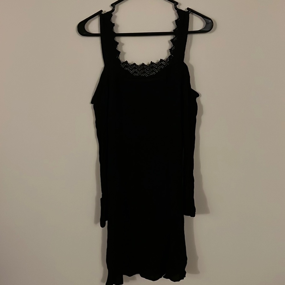 Long Sleeved Black Dress